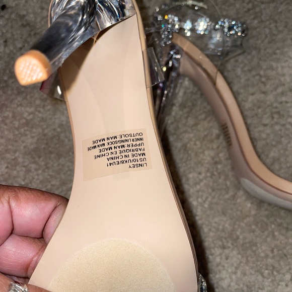 Nude Blingy Pumps Women’s sz 10 - Picture 8 of 10